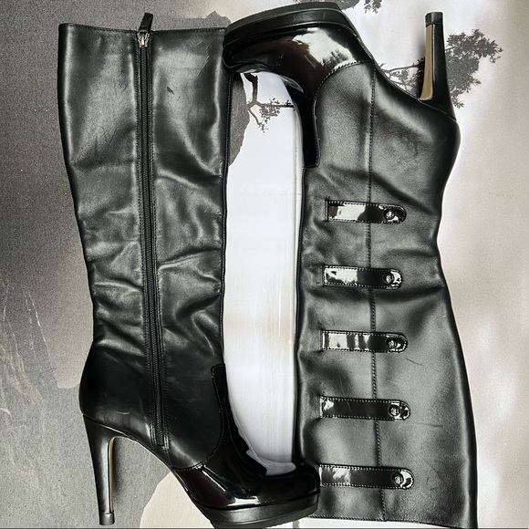 Franco Sarto Legion cadet heeled leather boots - Picture 1 of 11